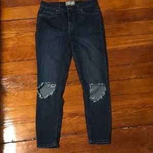 Free People Busted Knee Jeans